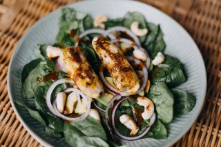 Bananensalat mit Chakalaka-Dressing