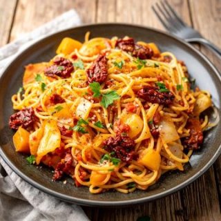 Chinakohl-Spaghetti -Pfanne
