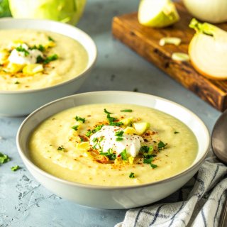 Kohlrabi-Lauch-Suppe