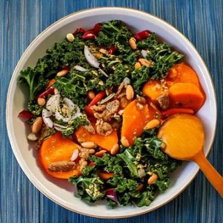 Grünkohl-Erdnusscrunchy