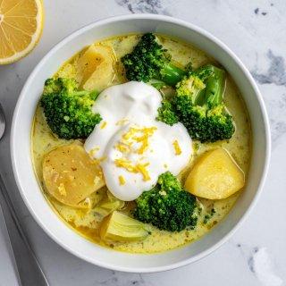 Gemüse in Zitronenerahm