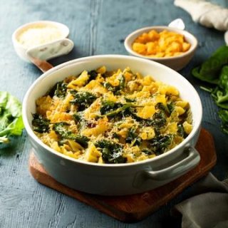 Mangold-Spätzle Auflauf