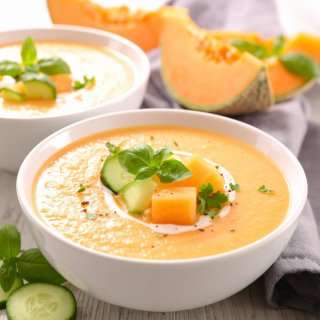 Melonen-Gurken-Gazpacho