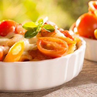 Nudel-Tomaten-Auflauf