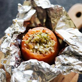 Grilltomate mit Bulgur