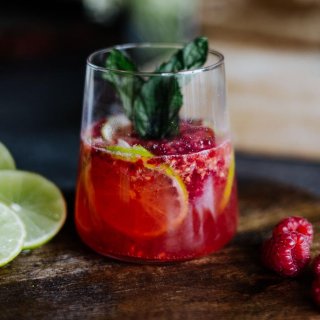 Himbeer-Minze Cocktail