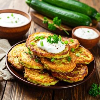 Kichererbsen-Zucchini -Pancakes