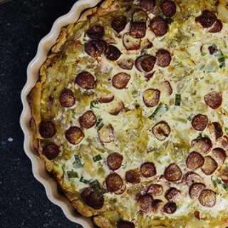 Weißkohl-Quiche