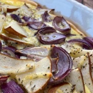 Birne Zwiebel Quiche
