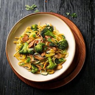 Spaghetti Gemüsepfanne