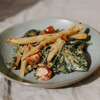 Spargel-Schwarzwurzel Salat