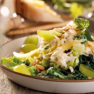 Risotto mit Wirsing und Trauben