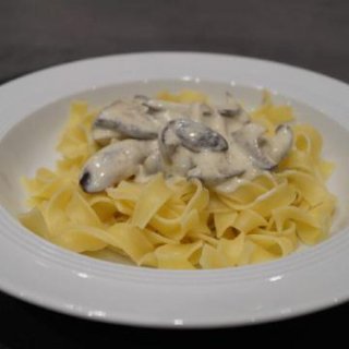Kräuterseitlinge mit Pasta
