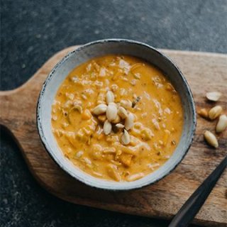Süßkartoffel-Erdnuss-Suppe
