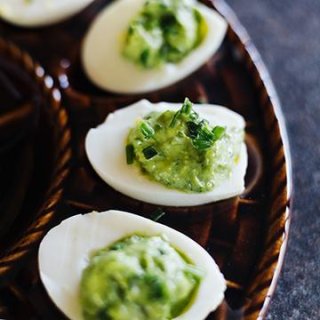 Gefüllte Eier mit Bärlauchcreme