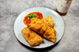 Frühlingsrollen aus Resipapier