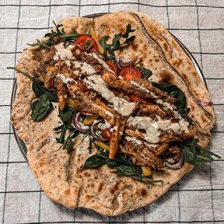 Schawarma mit Austernpilzen