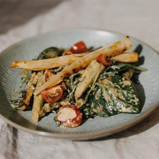 Spargel Schwarzwurzel Salat