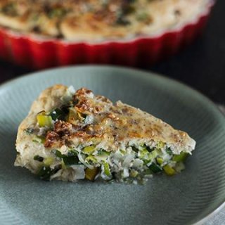 Porree-Nuss-Quiche