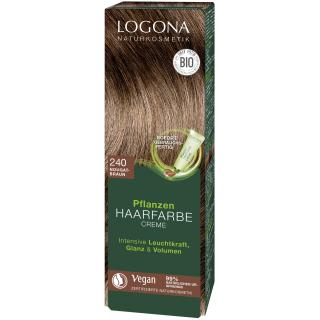 Pflanzen Haarfarbe Creme 240 Nougatbraun