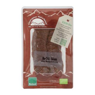 Chili-Salami, geschnitten