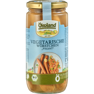Vegetarische Würstchen pikant
