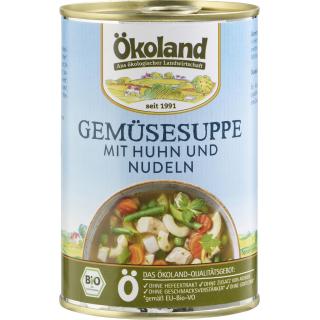 Gemüsesuppe mit Huhn, Dose