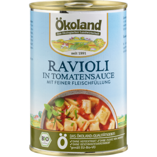 Ravioli in feiner Tomatensauce