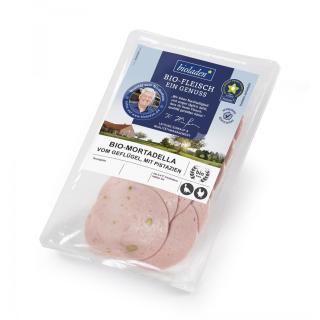 b* Geflügel-Mortadella mit Pistazie