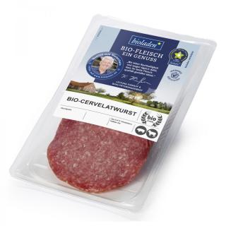 b*Cervelatwurst, geschnitten