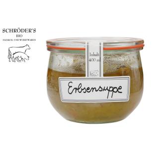 Erbsensuppe im Weck-Glas