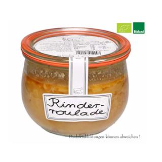 Rinderroulade in Soße im Weck-Glas