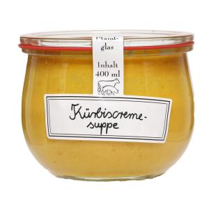 Kürbissuppe im Weck-Glas