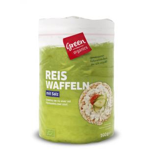 green Reiswaffeln mit Salz