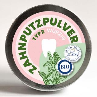 Zahnpulver Pulver Typ 2 Würzig