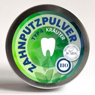 Zahnpulver Pulver Typ 4 Kräuter