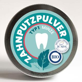 Zahnpulver Pulver Typ 1 Minze