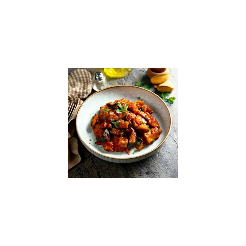 Auberginen-Dattel-Ragout