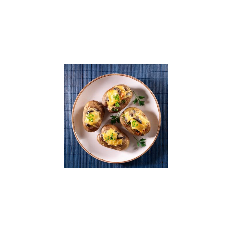 Gefüllte Kartoffeln mit Pilzen