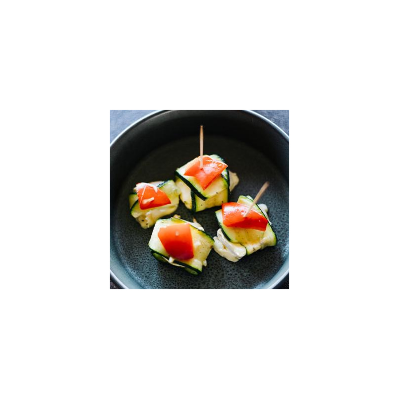 Zucchini-Camembert-Sticks mit Zwiebeldip