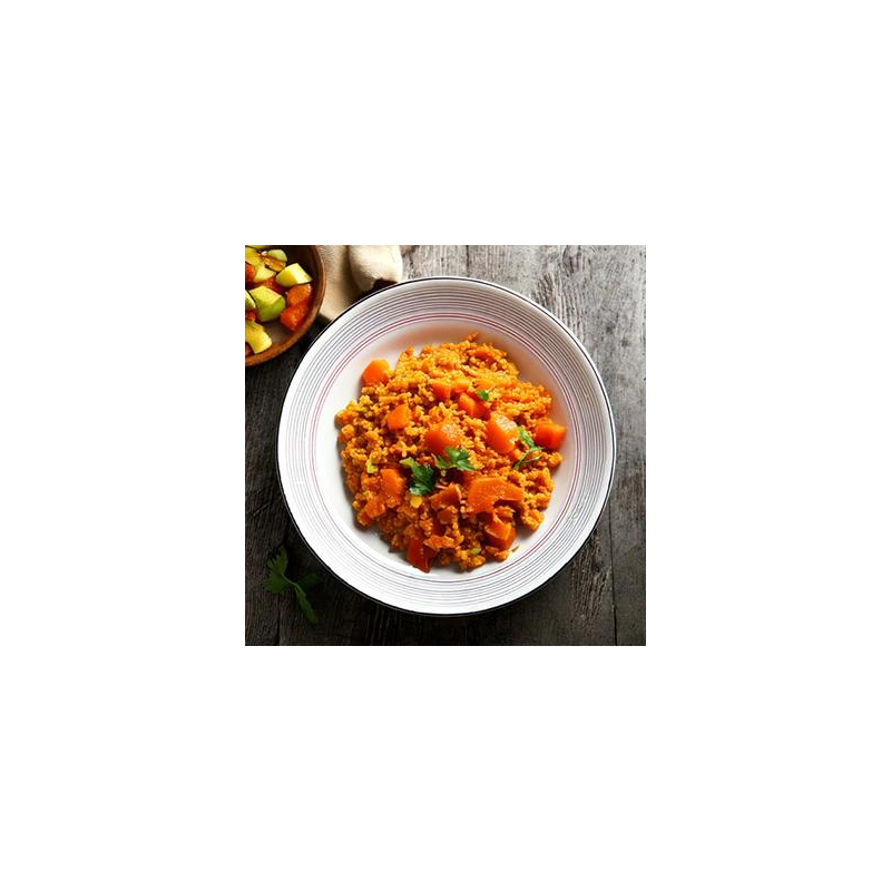 Apfel-Möhren Curry mit  Bulgur