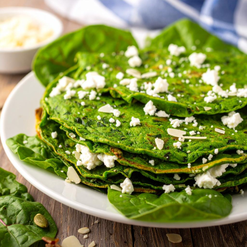 Bunte Mangold-Pfannkuchen