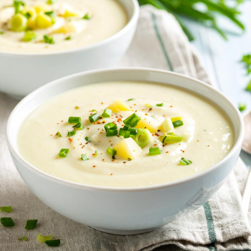 Kalte Kartoffel-Lauch-Suppe