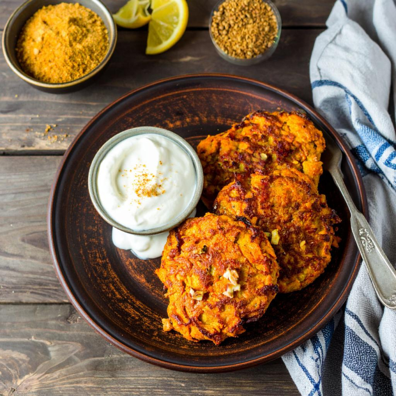 Süße Möhrenpuffer