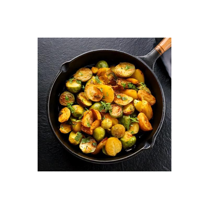 Rosenkohl-Kartoffel Pfanne