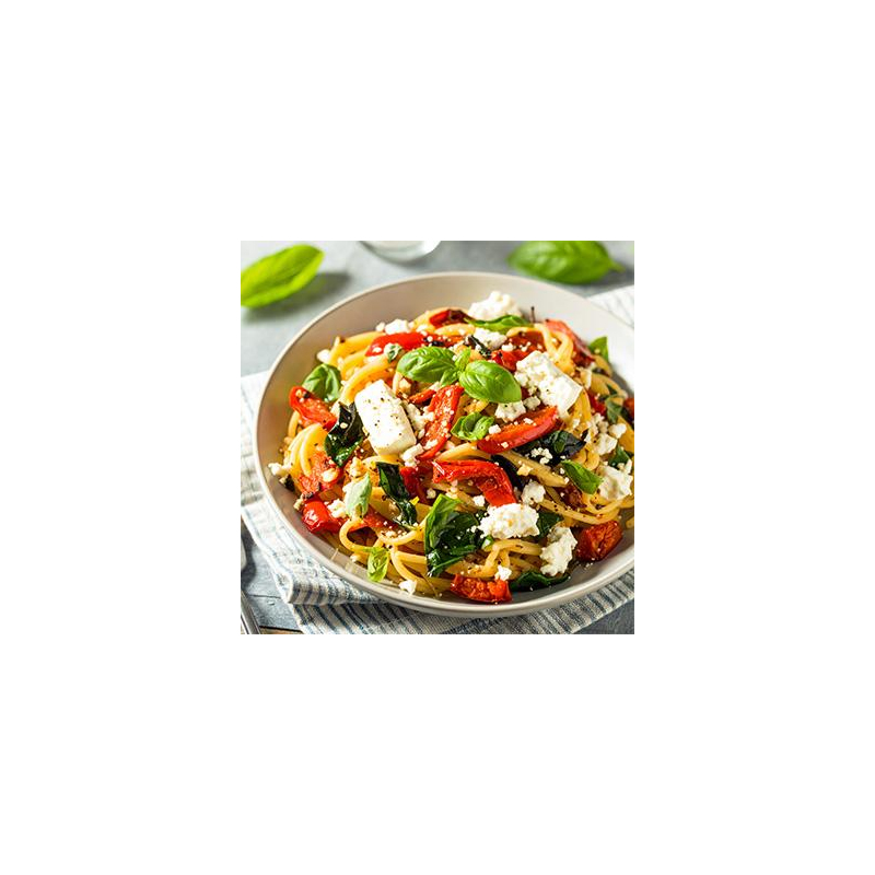 Ofen-Feta mit Paprika Pasta