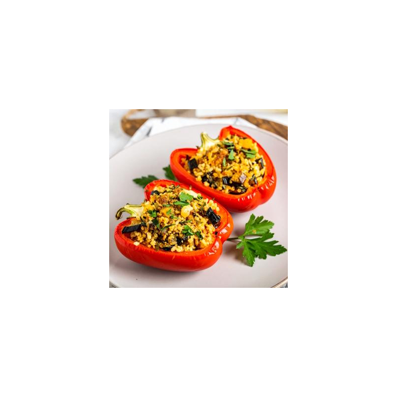 Gefüllte Paprika mit Bulgur