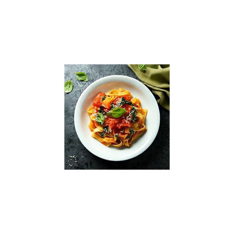 Pasta mit Spinat-Tomaten-Soße