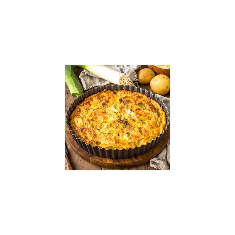 Porree-Rösti Quiche