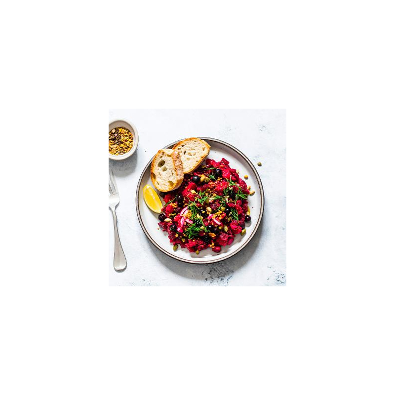 Rote Bete Tatar mit Heidelbeer-Vinaigrette